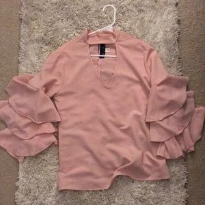 Pink blouse